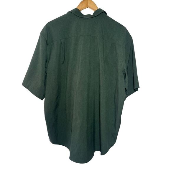 Orvis Shirt Men XXL Classic Button Down Hunter Green Short Sleeve Outdoor Active - Picture 2 of 10